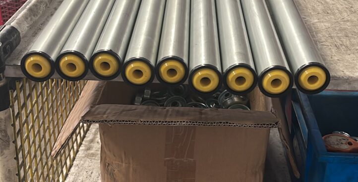 rodillos industriales en pvc y acero inoxidable