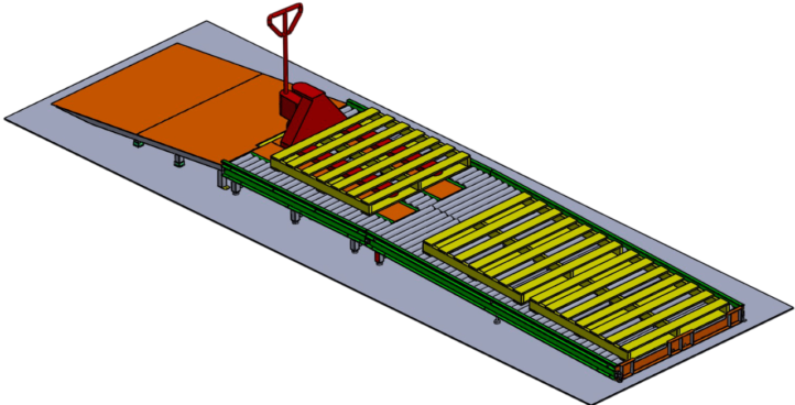Conveyor para pallets