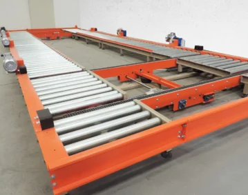 transportador cadena pallets industrial